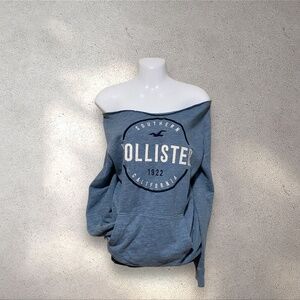 Hollister Co. Blue Off The Shoulder Top